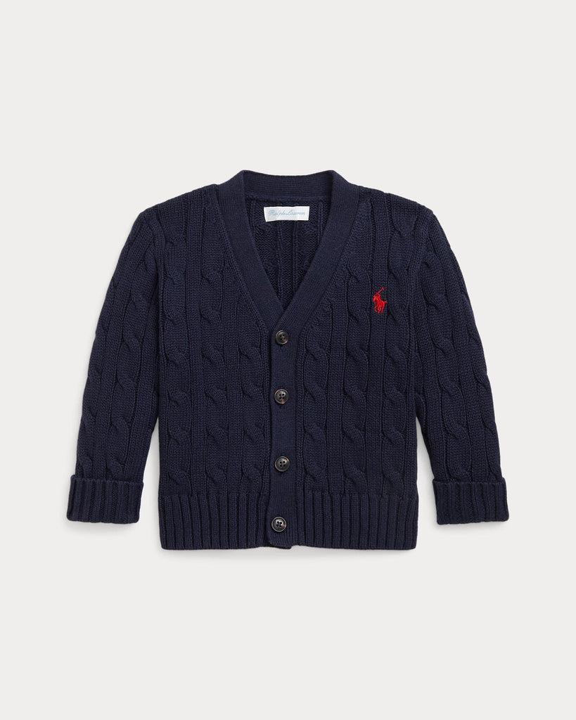 Ralph Lauren Cable Cardigan Baby-Genser-Ralph Lauren-Junior Barneklær