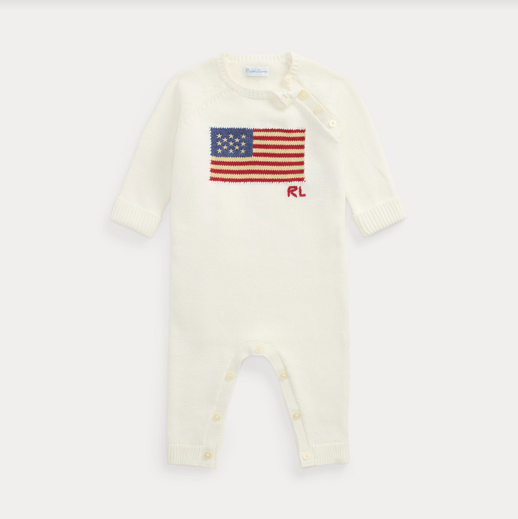 Ralph Lauren Flagg Overall-Body-Ralph Lauren-Junior Barneklær