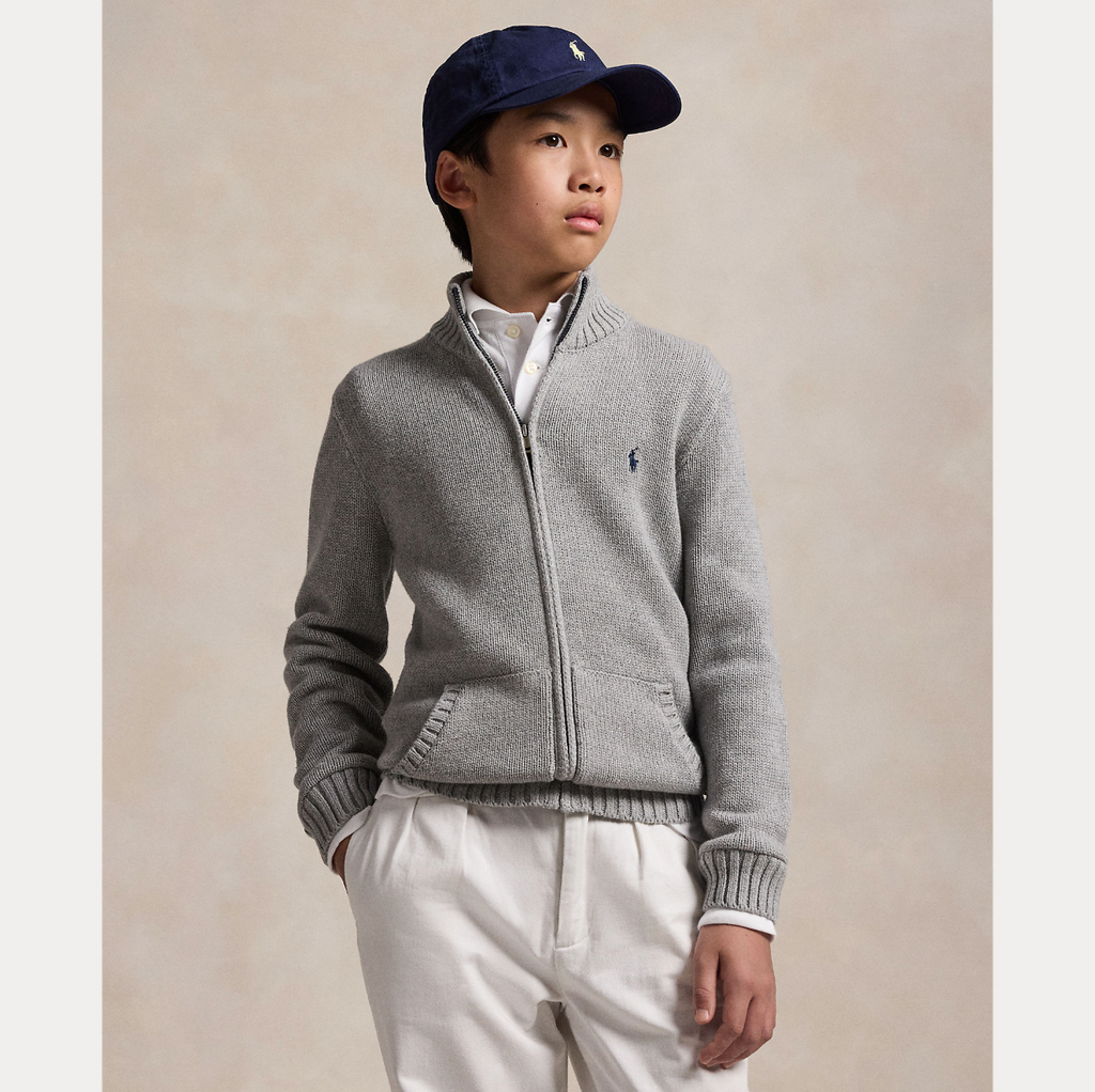 Ralph Lauren Full-Zip-Genser-Ralph Lauren-Junior Barneklær