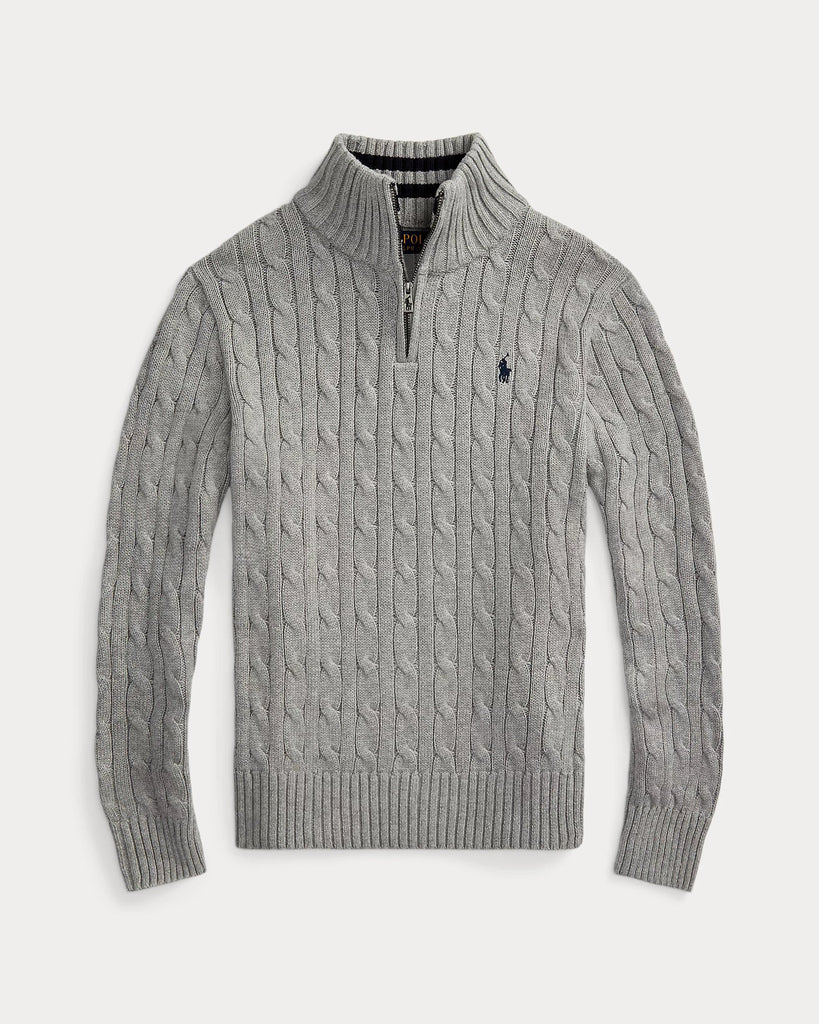 Ralph Lauren Half-zip Kabelstrikk-Genser-Ralph Lauren-Junior Barneklær