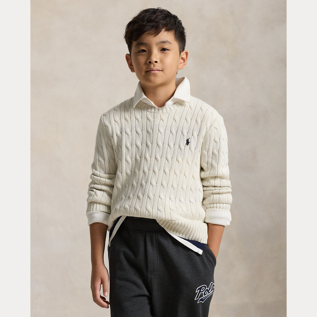 Ralph Lauren Kabelstrikk-Genser-Ralph Lauren-Junior Barneklær