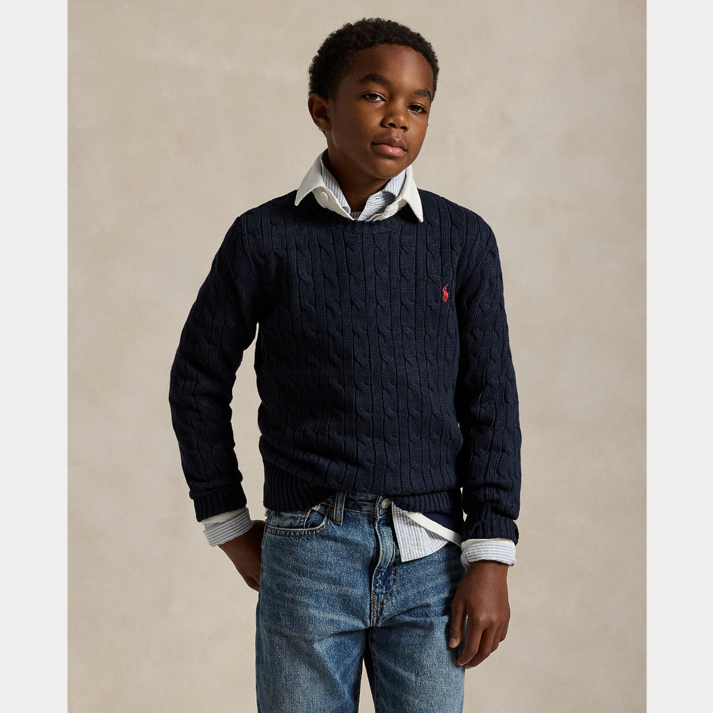 Ralph Lauren Kabelstrikk-Genser-Ralph Lauren-Junior Barneklær