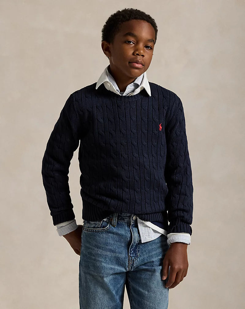 Ralph Lauren Kabelstrikk-Genser-Ralph Lauren-Junior Barneklær