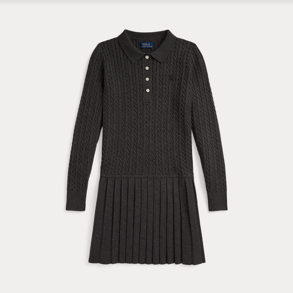 Ralph Lauren Kabelstrikk Kjole-Genser-Ralph Lauren-Junior Barneklær