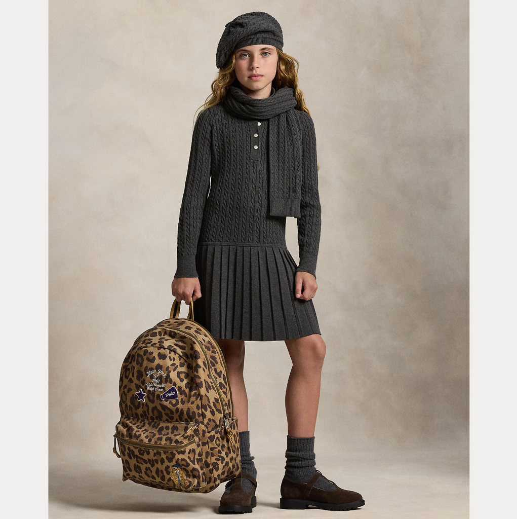 Ralph Lauren Kabelstrikk Kjole-Genser-Ralph Lauren-Junior Barneklær