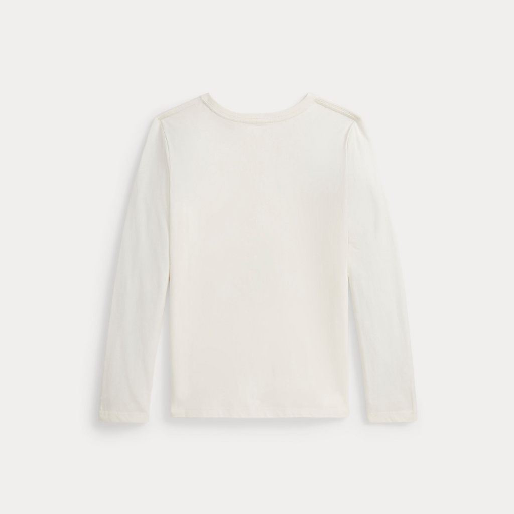 Ralph Lauren Longsleeve Polo Bear-T-skjorte-Ralph Lauren-Junior Barneklær