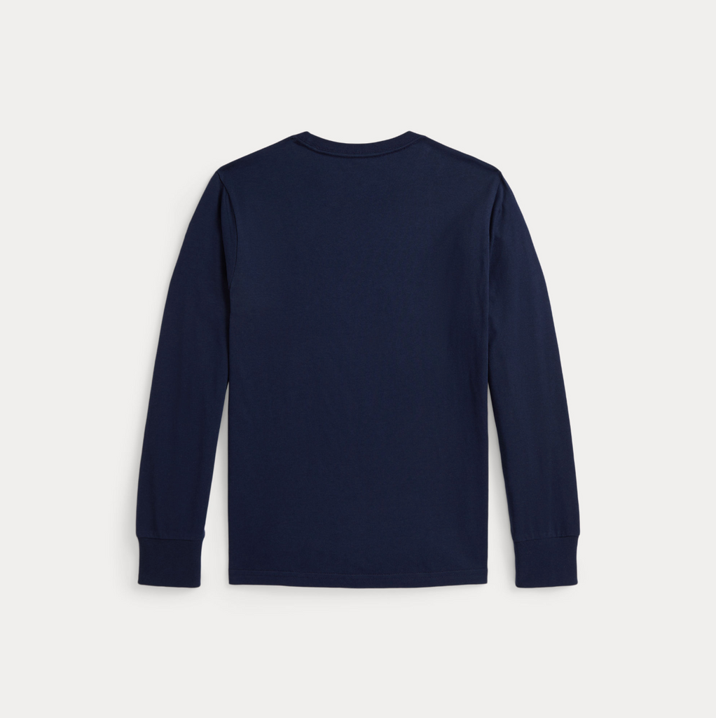 Ralph Lauren Longsleeve Polo Bear-T-skjorte-Ralph Lauren-Junior Barneklær
