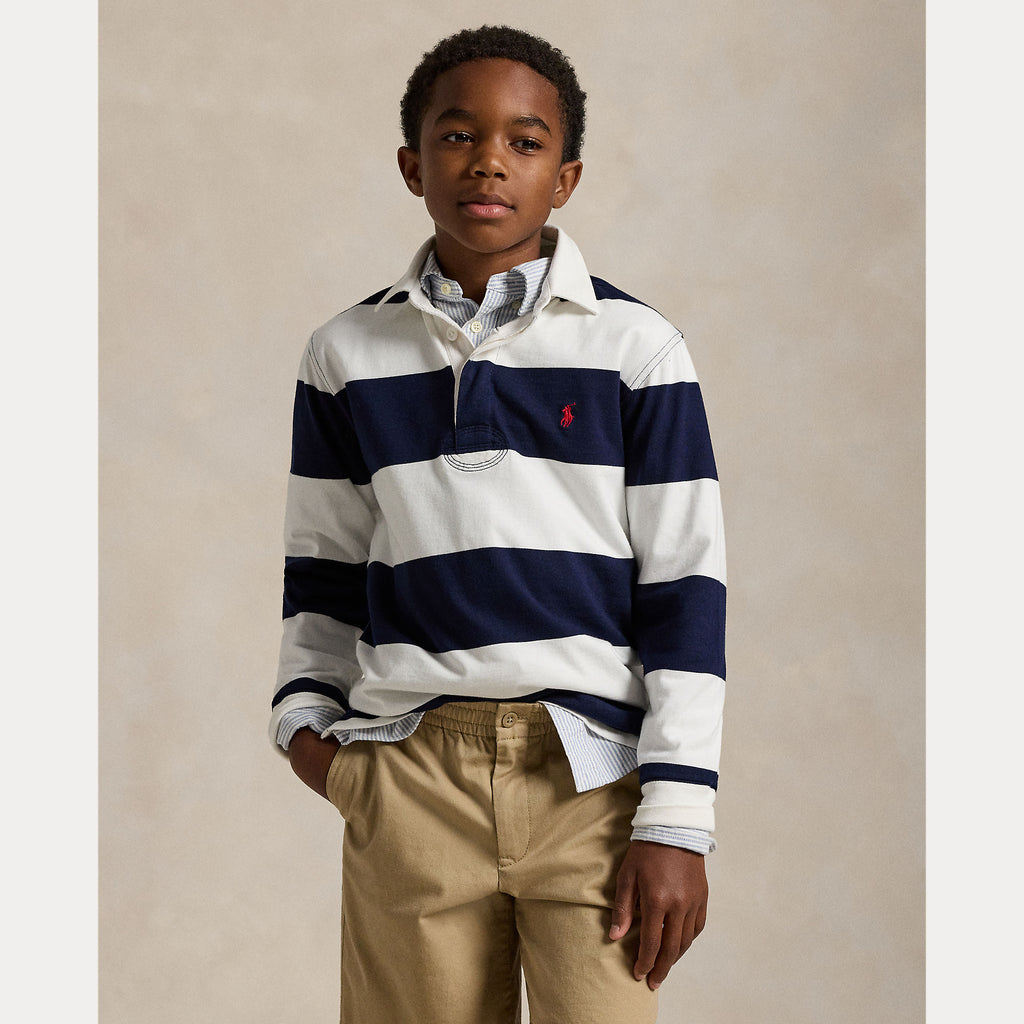 Ralph Lauren Rugby Pique-Skjorte-Ralph Lauren-Junior Barneklær