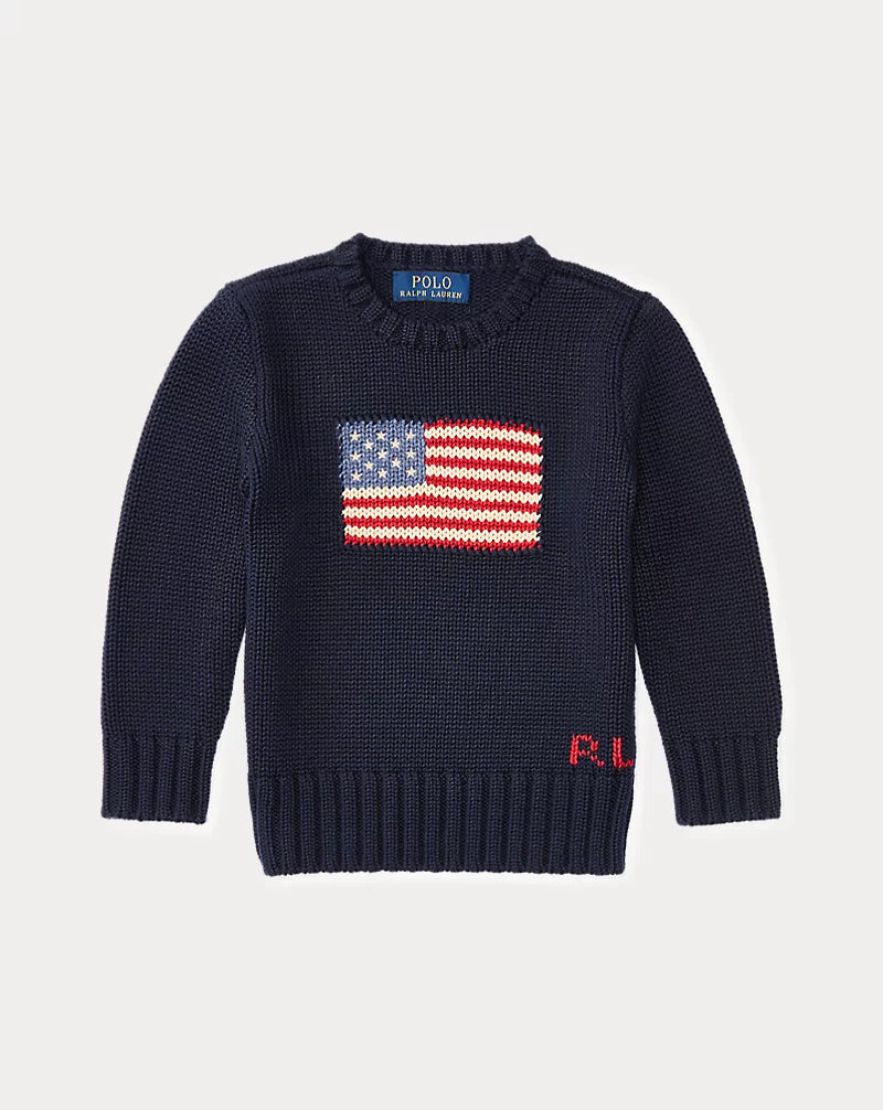 Ralph Lauren Strikkegenser Flagg-Genser-Ralph Lauren-Junior Barneklær