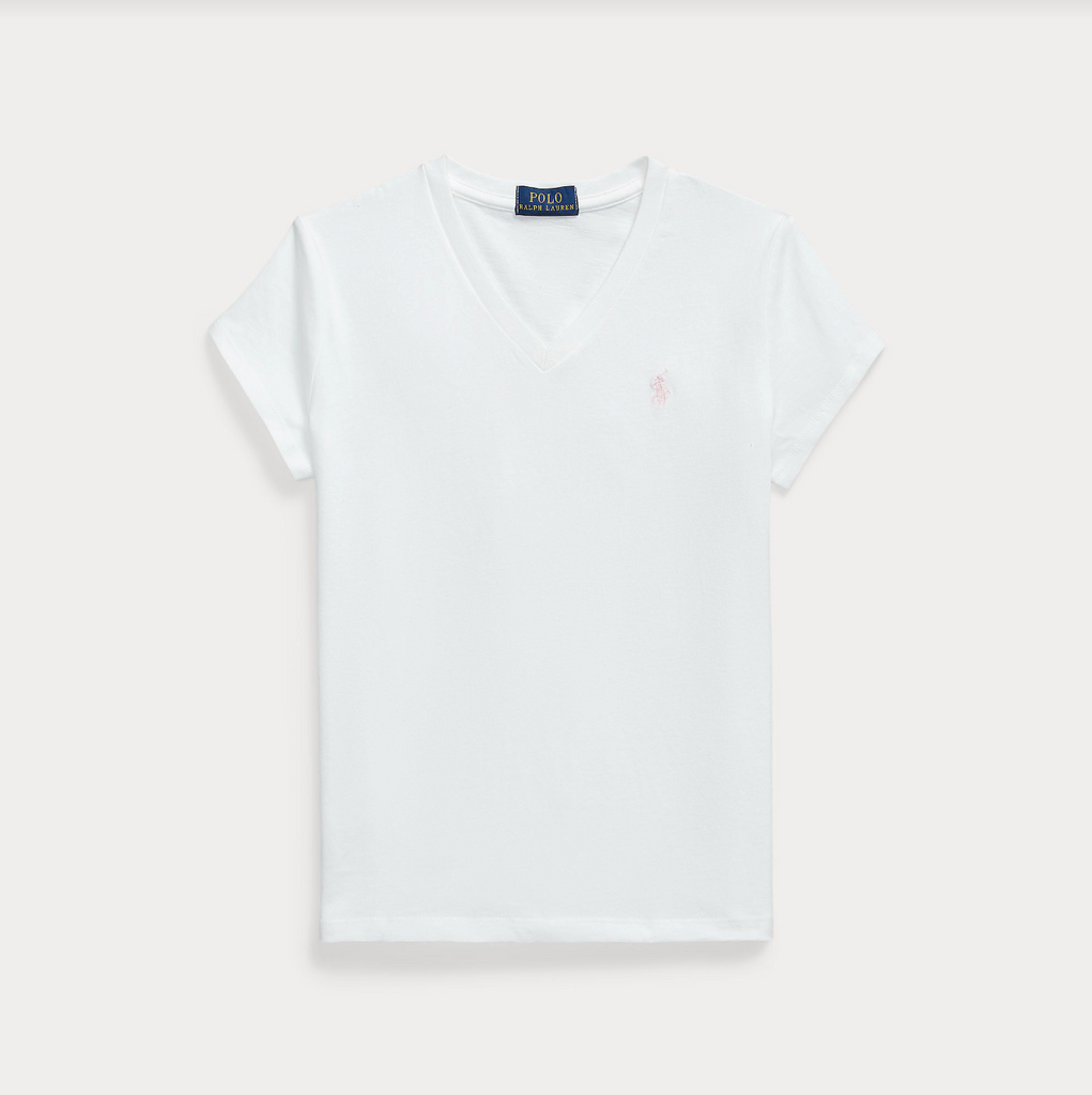 Ralph Lauren V-hals T-skjorte-T-skjorte-Ralph Lauren-Junior Barneklær