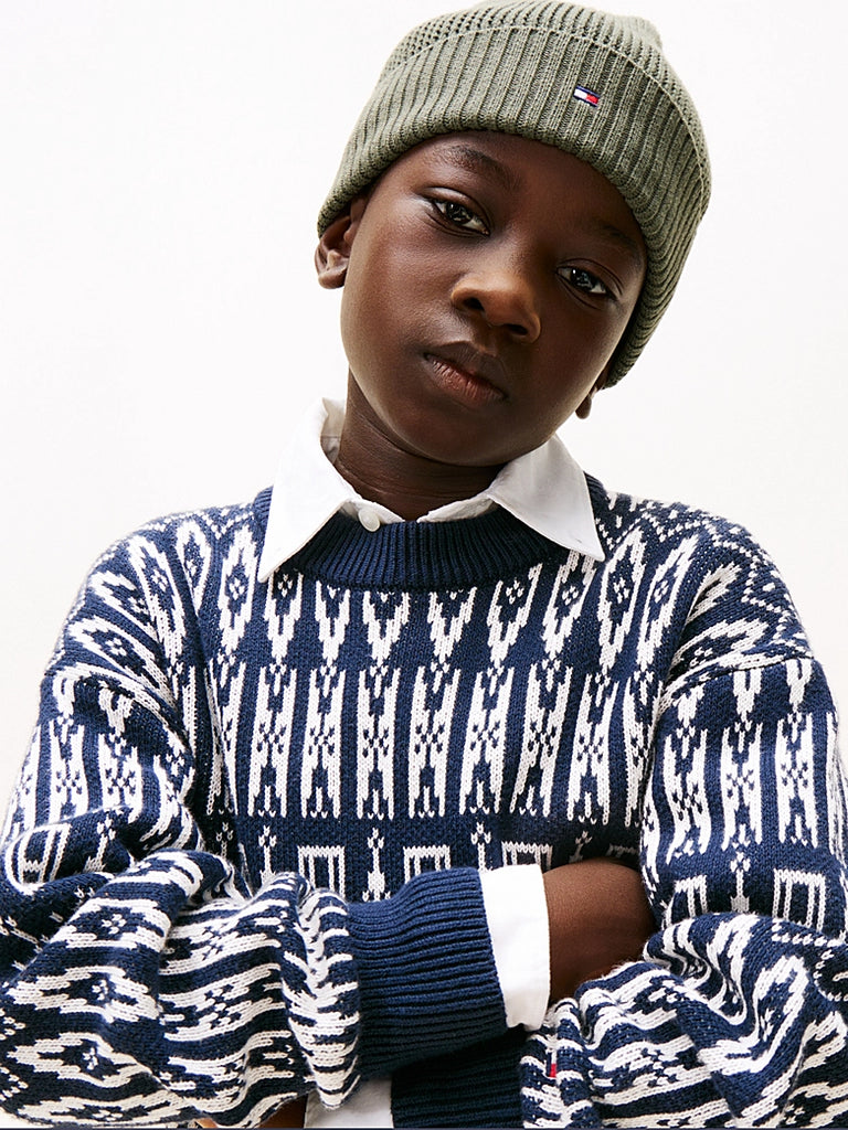 Tommy Hilfiger Fairisle Strikkegenser-Genser-Tommy Hilfiger-Junior Barneklær