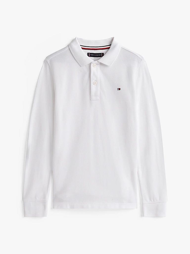 Tommy Hilfiger Langermet Pique-Skjorte-Tommy Hilfiger-Junior Barneklær