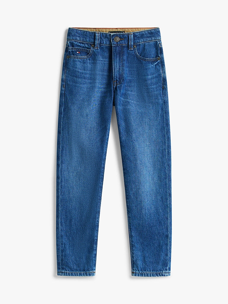 Tommy Hilfiger Modern Straight Dark Blue Jeans-Hodeplagg-Tommy Hilfiger-Junior Barneklær