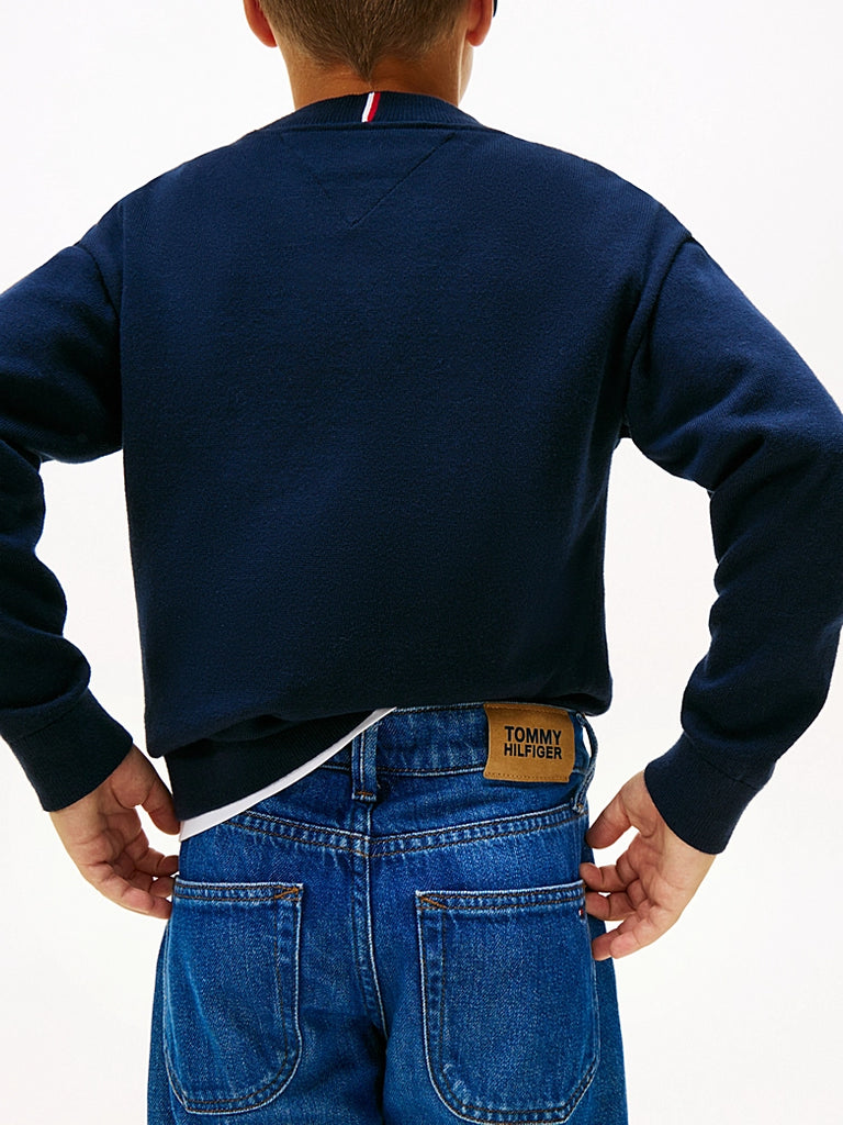 Tommy Hilfiger Modern Straight Dark Blue Jeans-Hodeplagg-Tommy Hilfiger-Junior Barneklær