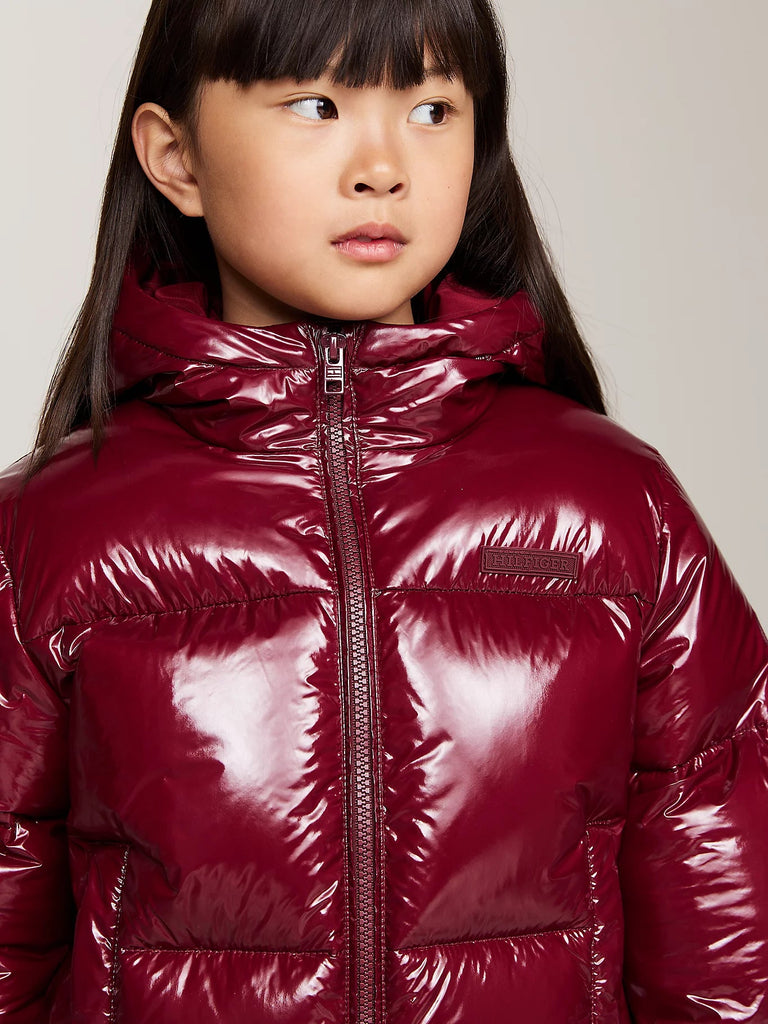 Tommy Hilfiger New York Glossy Puffer Jakke-Yttertøy-Tommy Hilfiger-Junior Barneklær