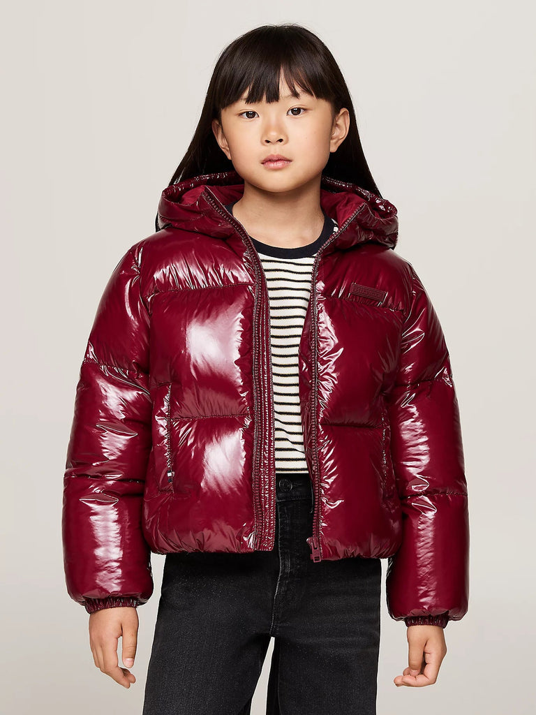 Tommy Hilfiger New York Glossy Puffer Jakke-Yttertøy-Tommy Hilfiger-Junior Barneklær