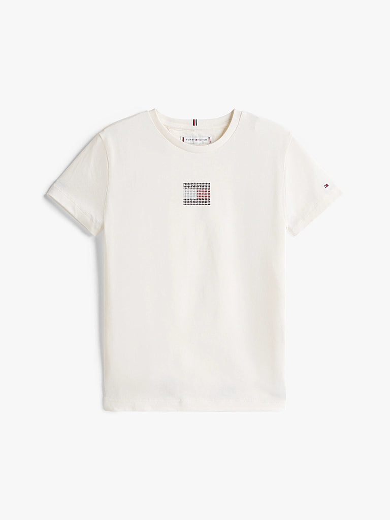 Tommy Hilfiger Rhine Stone Flag T-skjorte-T-skjorte-Tommy Hilfiger-Junior Barneklær