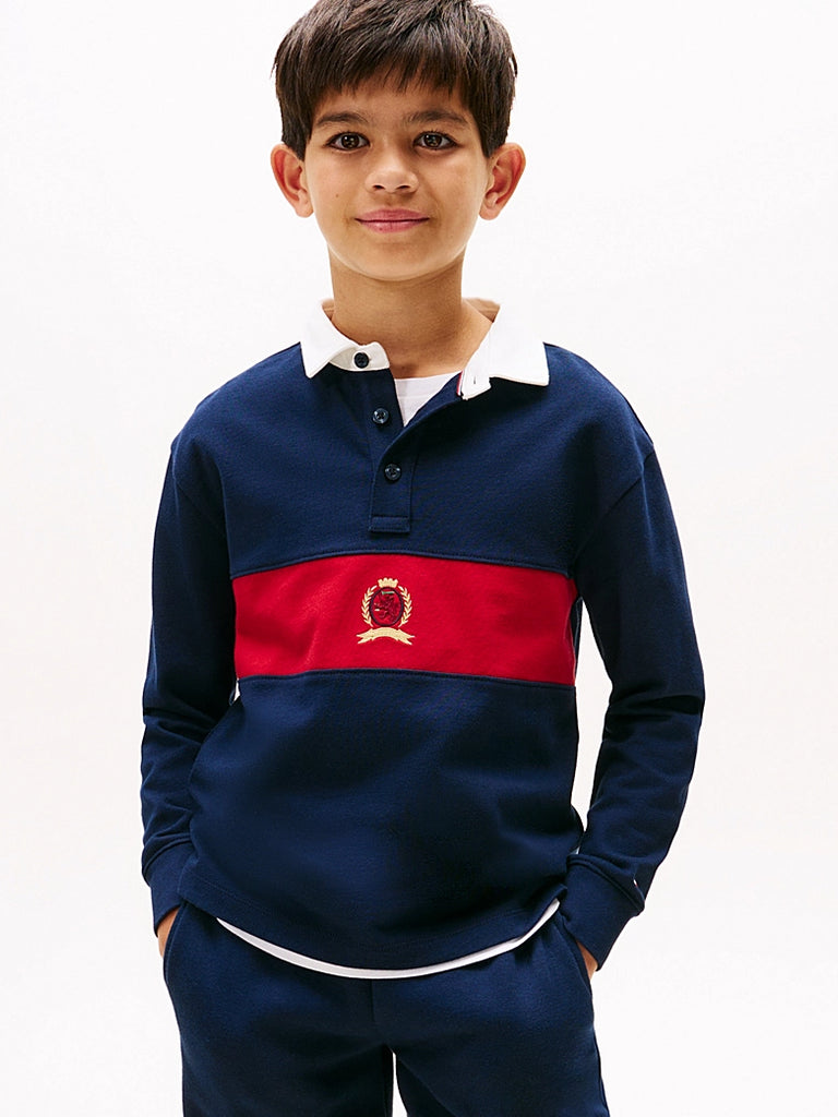 Tommy Hilfiger Rugby Pique-Skjorte-Tommy Hilfiger-Junior Barneklær