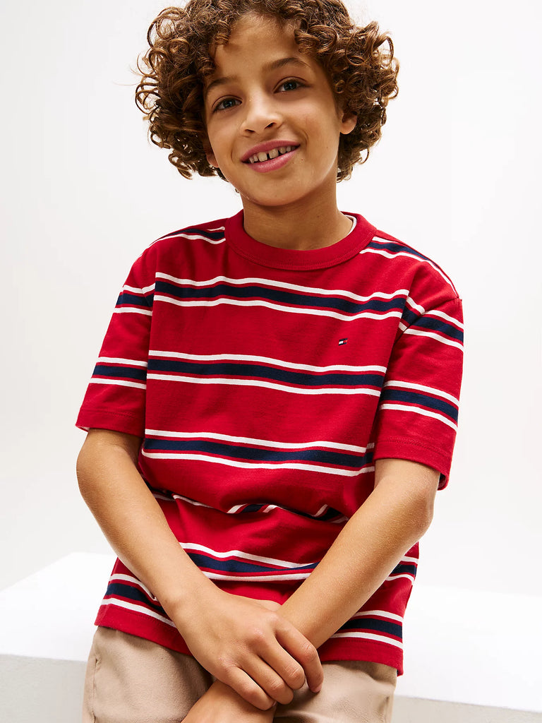 Tommy Hilfiger Stripete T-skjorte-T-skjorte-Tommy Hilfiger-Junior Barneklær