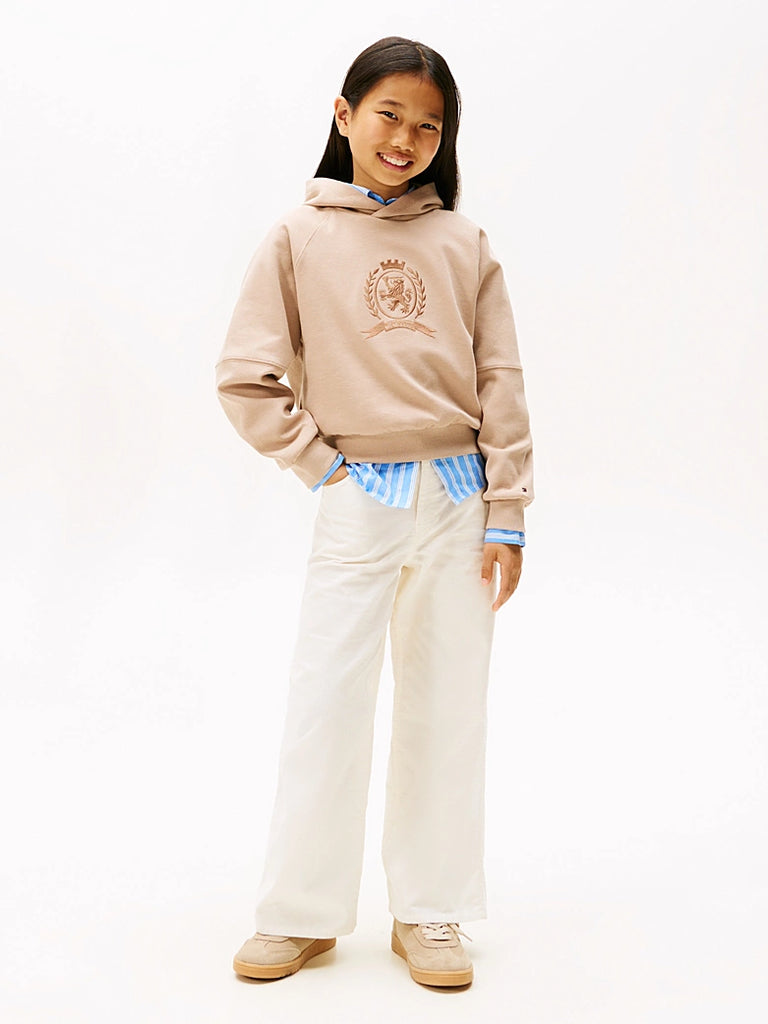 Tommy Hilfiger Tonal Crest Hettegenser-Genser-Tommy Hilfiger-Junior Barneklær