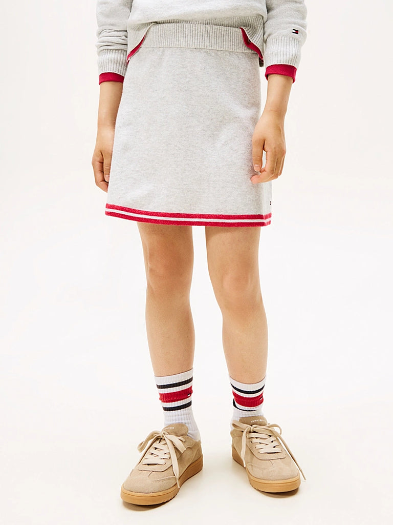 Tommy Hilfiger Varsity Strikket Skjørt-Skjørt-Tommy Hilfiger-Junior Barneklær