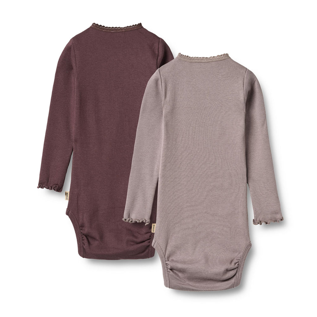 Wheat 2 Rib Body L/S Lotta-Body-Wheat-Junior Barneklær