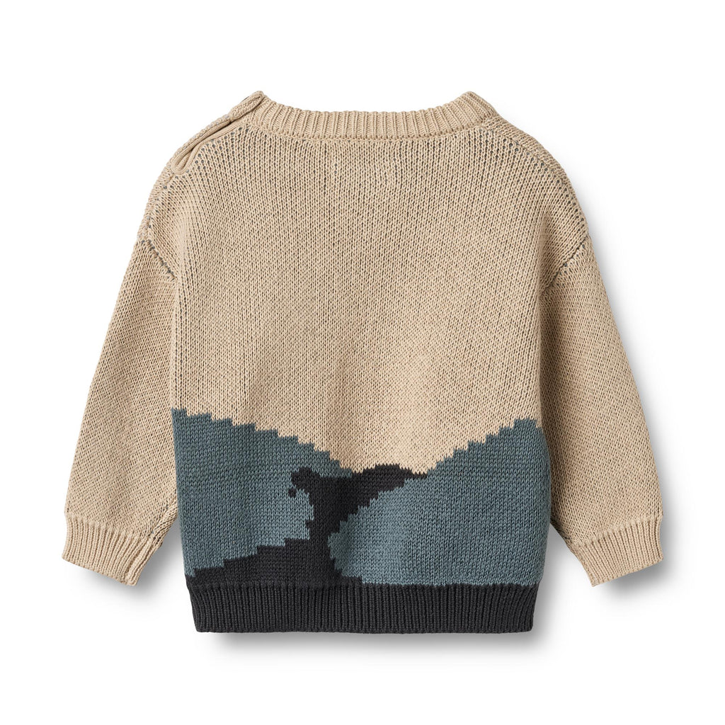 Wheat Jacquard Pullover William-Genser-Wheat-Junior Barneklær