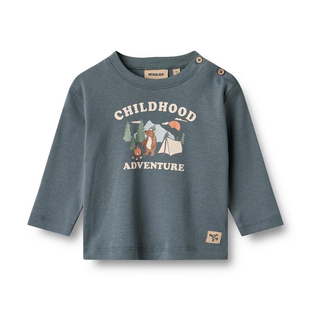 Wheat T-shirt L/S Ray-T-skjorte-Wheat-Junior Barneklær